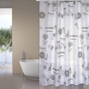 Zasłona prysznicowa 180x200 cm Flowers – MSV