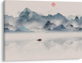 Obraz - Dolina Gór Błękitnych (70x50 cm)