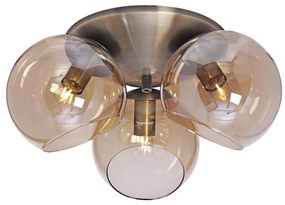 Cottex P2423AA - Lampa sufitowa CAPELLA 3xE14/40W/230V śr. 37 cm dymna/brązowa