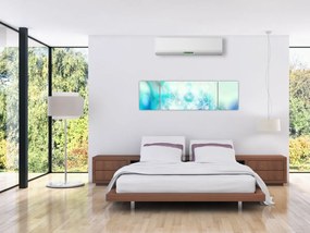 Obraz - Merkaba w turkusowym tle (170x50 cm)