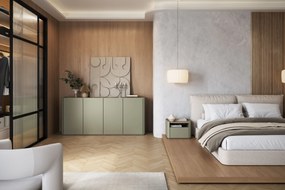 Szafka nocna Elivo 50 cm z szufladą - eukaliptus / dąb baltic dune