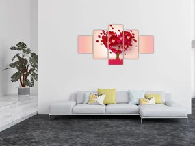 Obraz drzewa serca (125x70 cm)