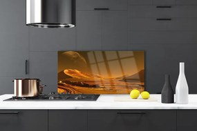 Szkło do Kuchni na Ścianę Gwieździste Niebo Nad Pustynią