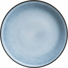 Mäser Zestaw płytkich i głębokich talerzy 8 szt. SMOKY'S – niebieski