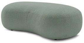 Jasnozielony podnóżek z materiału bouclé Saint-Germain – Bobochic Paris