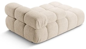 Beżowy moduł sofy z materiału bouclé (lewostronny) Bellis – Micadoni Home