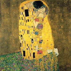 Reprodukcja obrazu Gustava Klimta – The Kiss, 50x50 cm