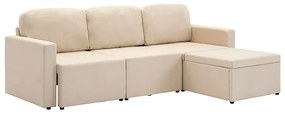Rozkładana sofa modułowa ciemnokremowa - Odi 4Q