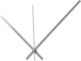 Srebrne proste wskazówki zegarowe aluminiowe 18,5 / 14 cm