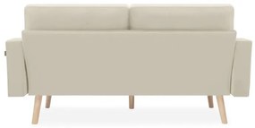 Beżowa 3-osobowa sofa MANDI
