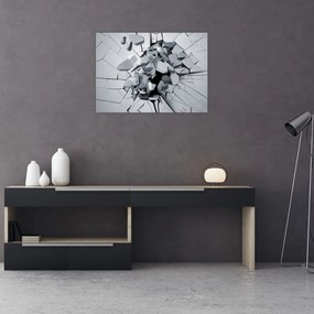 Obraz abstrakcja 3D (70x50 cm)