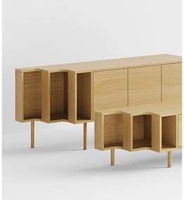 Szafka pod TV w dekorze dębu w naturalnym kolorze 189x50x44 cm Shift – Woodman