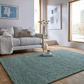 Szaroniebieski wełniany dywan tkany ręcznie 120x170 cm Harris Boucle – Flair Rugs