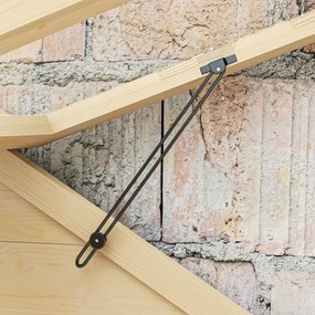 Outsunny Szklarnia z Półką, przezroczysta Obudowa, Okno dachowe, zamykane Drzwi, Akrylowa, Ramka z Drewna, 100x56,5x178 cm