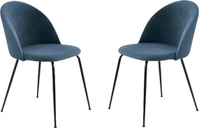 Zestaw 4 krzeseł z nowoczesnego materiału „Prince” z tapicerką cm 50x52 81h