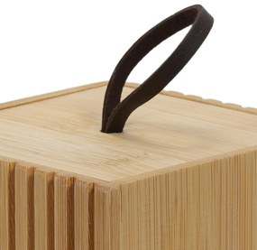 Bambusowy organizer do łazienki, 9 x 9 x 9 cm