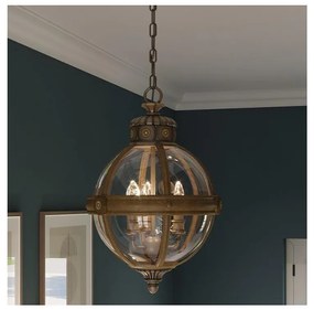 Feiss FE-ADAMS-3P-BRZ - Lampa wisząca ADAMS 3xE14/60W/230V czarna