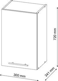 Szafka łazienkowa green gold country 30x34.1x72 fame-line