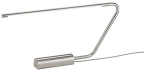 Lampa stołowa LED w kolorze srebra (wysokość 33 cm) Olea – Trio Select
