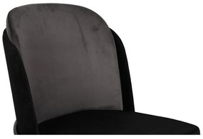 Zestaw krzeseł do jadalni Dore Grey and Black, 2szt.