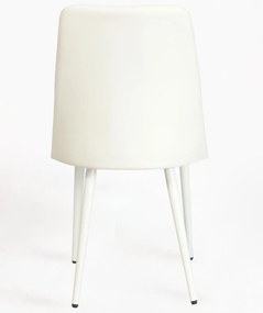 Zestaw 4 krzese ze skóry ekologicznej Vint