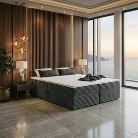 Łóżko kontynentalne Hawana 2 - Powierzchnia spania: 130x195 cm