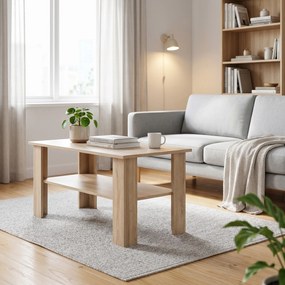 Ława ALBANO 100 cm Stolik Kawowy do Salonu, Dąb sonoma