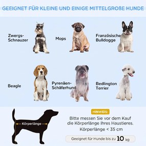 PawHut Sofa dla psa legowisko z weluru holenderskiego z oparciem, drewniane nóżki, poduszka Niebieski | Aosom PL