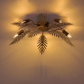 Lampa sufitowa w stylu vintage złota 70 cm 5-świateł - Botanica