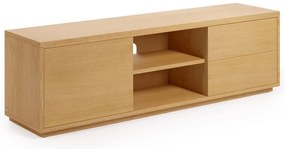Szafka pod TV w dekorze dębu w naturalnym kolorze 150x44 cm Abilen − Kave Home