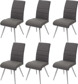 Krzesło do jadalni MCW-G55 (zestaw 6 sztuk),  szaro-brązowy