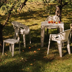 Plastikowe krzesło do ogrodu Premo Six z podłokietnikami