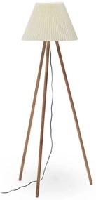 Naturalna lampa stojąca z tekstylnym kloszem (wysokość 149 cm) Benicarlo – Kave Home