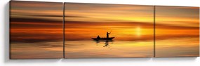 Obraz - żeglowanie na łodzi (170x50 cm)