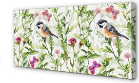 Duży obraz na płótnie Malarski Ptak w Trawie