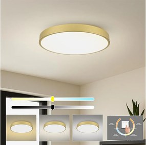 Brilagi -LED Lampa sufitowa POOL LED/100W/230V 3000/4500/6000K śr. 80 cm złota