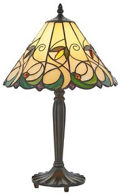 Endon 64195 - Lampa stołowa Tiffany JAMELIA 1x E27/60W/230V, Ø 31 cm
