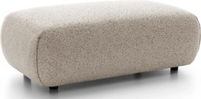 Melanżowy puf na nóżkach jasny popiel P7-K44