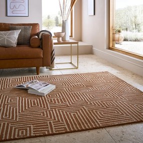 Dywan w kolorze terakoty 160x230 cm Kylo – Flair Rugs