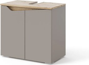 Szafka pod umywalkę szary 60x35x57.5 marelle