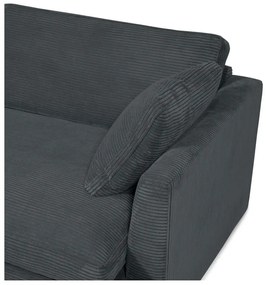 Szara sztruksowa sofa 132 cm Mobby – Scandic