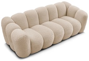 Jasnobrązowa sofa z materiału bouclé 232 cm Hippolyte – Bobochic Paris