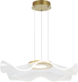 Transparentna lampa wisząca z akrylowym kloszem Velo No.2
