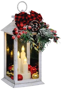 Stroik LED, lampion ze świecami, wys. 29 cm