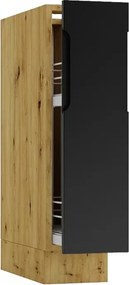 Szafka cargo 20 cm dąb artisan + czarny T1-T79