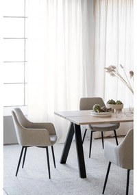 Rozkładany stół z blatem z drewna dębowego 220x100 cm Carradale – Rowico
