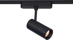 System oświetlenia szynowego z 6 reflektorami i 2 lampami sufitowymi, czarny, 1-fazowy - Magnetic Gert Puntua