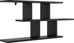 Czarna minimalistyczna półka ścienna N4-F01
