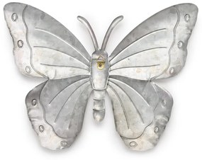 Metalowa dekoracja ścienna motyl BUTTERFLY 30 cm - różne kolory Kolor: Fioletowy