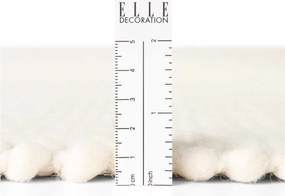 Kremowy wełniany okrągły dywan tkany ręcznie ø 160 cm Lyon Beans – Elle Decoration